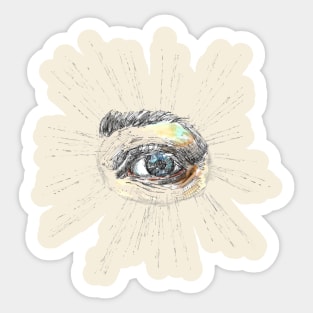 Blue Eye. Sticker